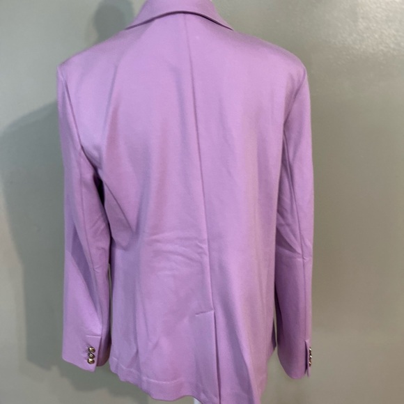 On 34 Th Womens Stretch Gold Button Lilac Purple Carrier Formal Blazer M NWT - Picture 10 of 13